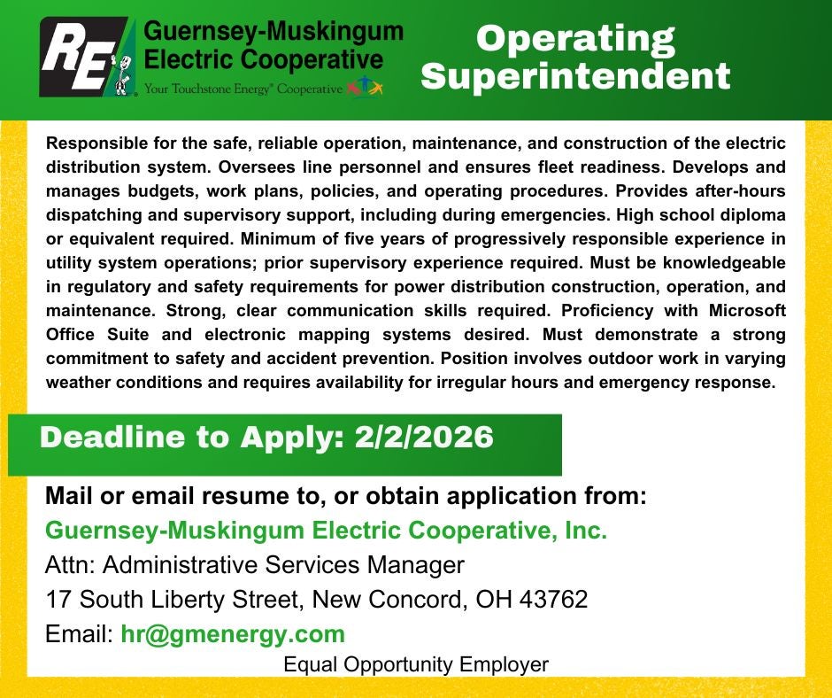 Operating Superintendent