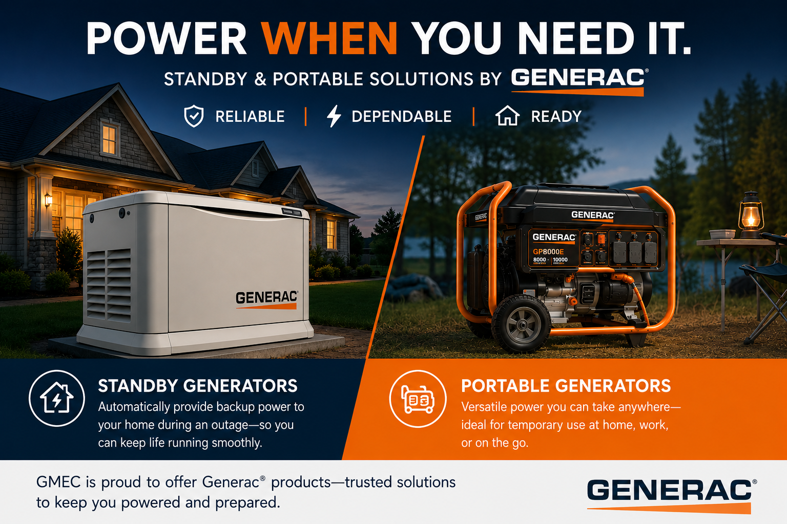 Generator web page graphic